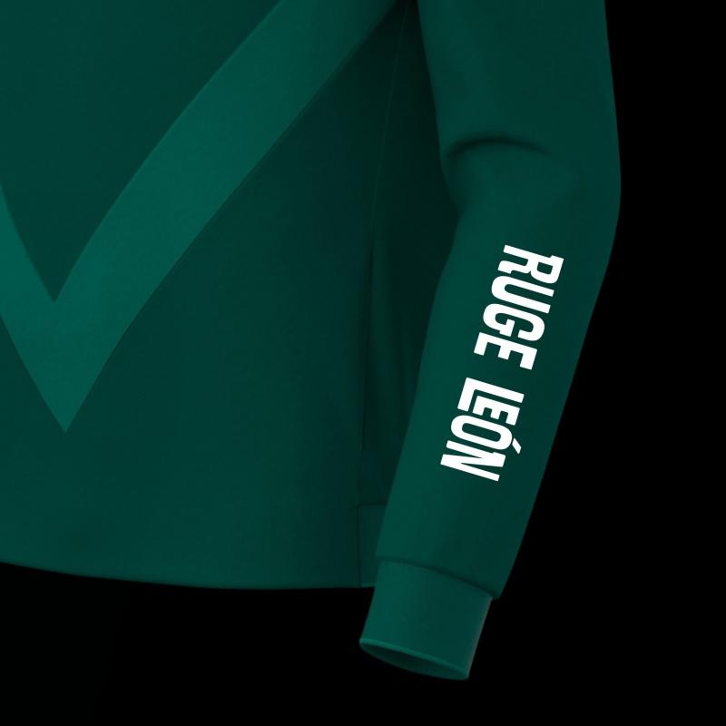 SUDADERA RUGE LEON VERDE