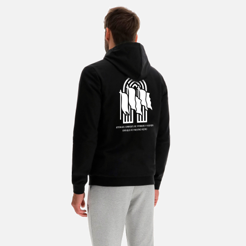 SUDADERA PENDONES NEGRA